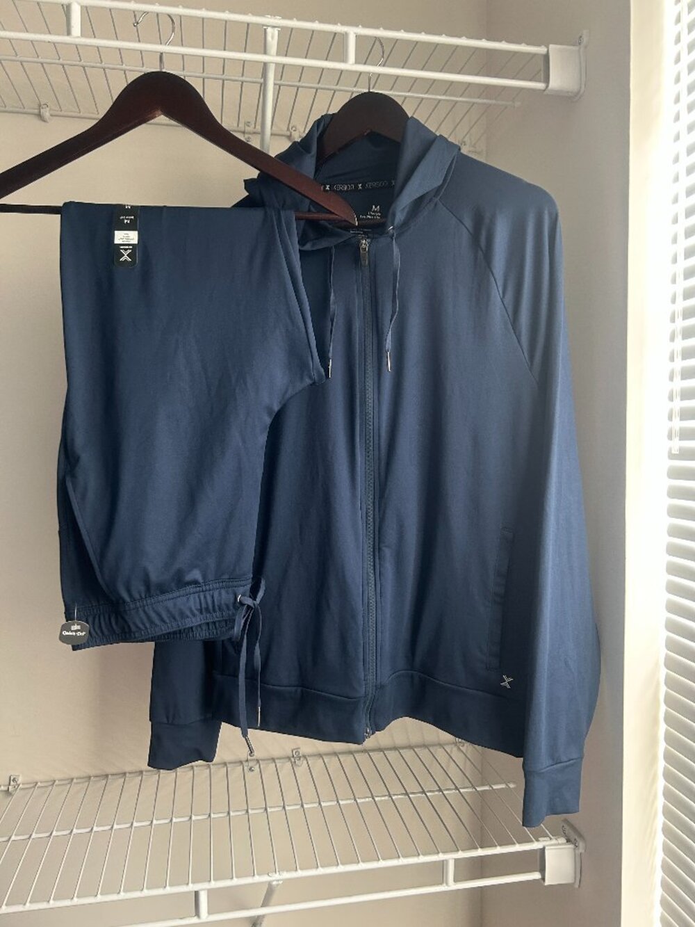 Men's Xersion EverUltra-Lite Navy Blue Tracksuit Set Size M
